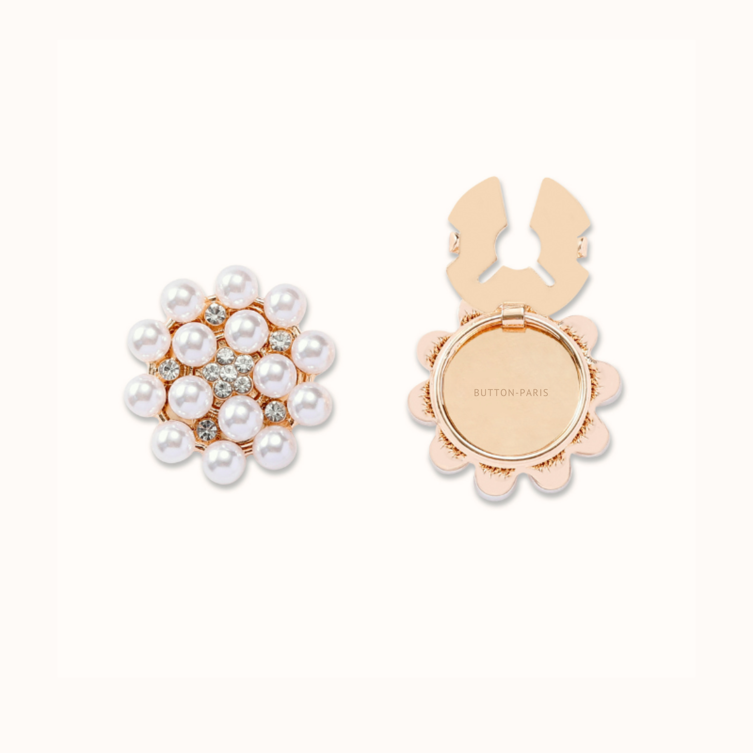 STRASS OVAL - 1 set (2 pièces)